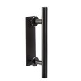 thumbnail image 1 of SHAR Black Barn Door Handle Set - Straight Bar, 12 inch, 1 of 5
