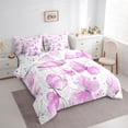 thumbnail image 3 of Manfei Kawaii Butterfly 7-Piece Twin Bedding Sets,Retro Splatter Ink Bedding Comforter Set,Pink White Sheet Sets For Girls Teens,Luxury Bedroom Decor, 3 of 8