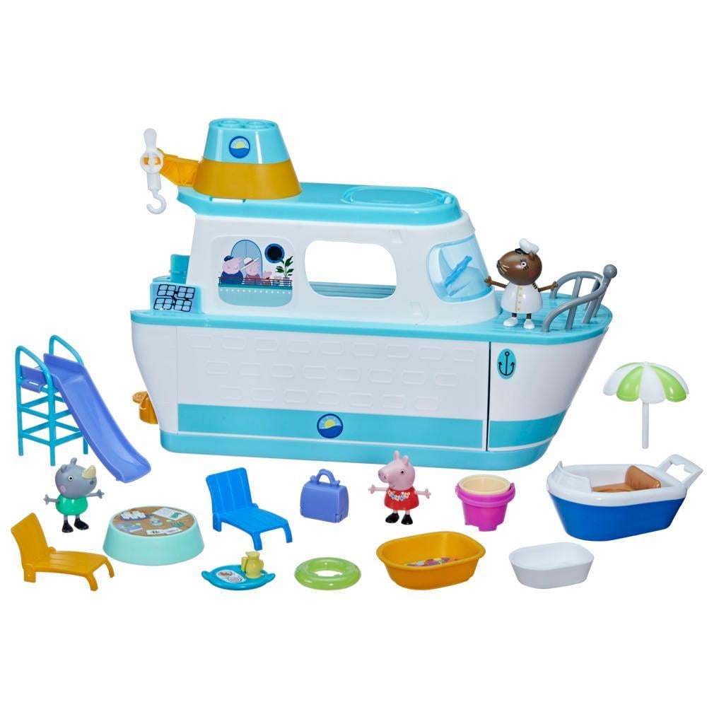 Peppa Pig's Cruise Ship, Playset with 17 Pieces, Preschool Toys