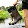 thumbnail image 5 of Women's Waterproof PVC Ankle Rain Boots Non Slip Thick Heel Gardening Shoes, 5 of 7