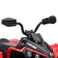 thumbnail image 6 of Kids 4 Wheel ATV, 12V Ride on Car Toy Quad Electric Vehicle with Remote Control, LED Lights, Spring Suspension, Music, USB & AUX, 6 of 9