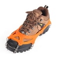 thumbnail image 2 of Crampones Agrupados Con 19 Dientes Zapatos Nieve para Hielo Unisex Equipo para Exteriores (naranja L), 2 of 9