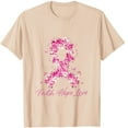 thumbnail image 4 of Abomasnow Breast Cancer Shirts for Women Casual Floral Pink Ribbon Graphics Long Sleeve T-Shirt Crew Neck Breast Cancer Awareness Pullover Tops, 4 of 4