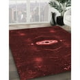 thumbnail image 3 of Ahgly Company Machine Washable Indoor Rectangle Transitional Fire Brick Red Area Rugs, 7' x 9', 3 of 7