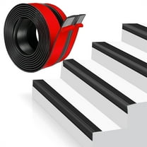 Triani 1Roll Stair Edge Trim Vinyl Stair Nosing 3.28 Ft Self Adhesive Stair Steps Edge Trim Protector Suitable for Indoor/Outdoor Stairs Non Slip and Waterproof