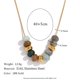 thumbnail image 3 of MamacitaSlay - Colgante de cuentas de piedra natural a la moda, cadena de serpiente fina y redonda, collar de una pieza, joyería de acero inoxidable para mujer, 3 of 5