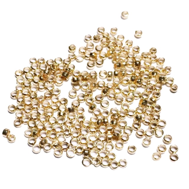 1000 unidades 2x2mm tapón clip perlas encantos diy collar pulsera KC oro Sunnimix Granos del tapón