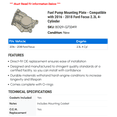 thumbnail image 2 of Fuel Pump Mounting Plate - Compatible with 2016 - 2018 Ford Focus 2.3L 4-Cylinder 2017, 2 of 2
