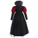 thumbnail image 3 of Disfraz de Halloween para niñas, gótico, demonio, reina malvada, vampiro, fiesta de carnaval, ropa de cosplay, vestido largo con tutú de bruja de lujo, 3 of 5