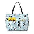 thumbnail image 1 of Fotbe Cute Panda Bear Bolsa de Viaje para Playa - Resistente al Agua, Bolsa Tote de Gran Capacidad y Ligera con 7 Bolsillos para Mujeres y Hombres, 1 of 7