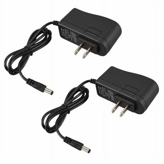 2X Guitar Feeects Pedal Mains Replacement Power Supply AC Adaptor 9V Volt 500mA,2 x Guitar Feeects Pedal Mains Replacement Power Supply AC Adaptor,Black