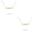 thumbnail image 3 of Qarigey Collar clásico de la amistad con letras inglesas Colgante Ins Capricornio dorado oro capricornio 2Conjunto, 3 of 6