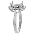 thumbnail image 3 of 14K White Gold Natural Coral Ring Oval 9x7 mm Diamond Accents, size 7, 3 of 3