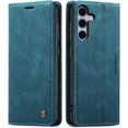 thumbnail image 1 of Funda para Samsung Galaxy S25, diseño clásico de cuero tipo billetera, cierre magnético, función atril, ranura para tarjetas, protección a prueba de golpes para Samsung Galaxy S25, 1 of 9