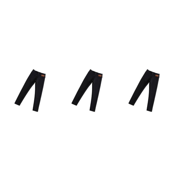 Leggings cálidos Eigraketly con forro polar para mujer Pantalones de invierno acogedores Negro S
