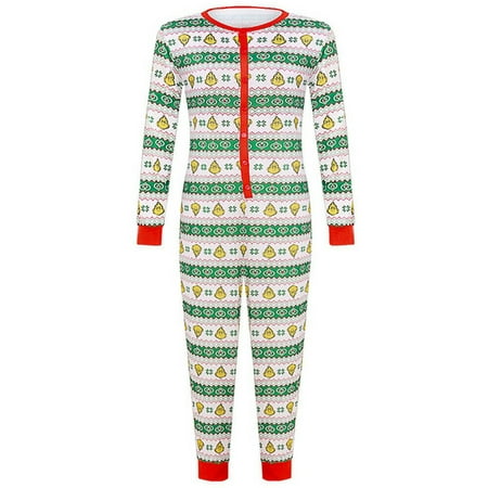 

Springcmy Family Matching Christmas Pajamas Set Women Kid Adult PJs Jumpsuit Sleepwear Nightwear