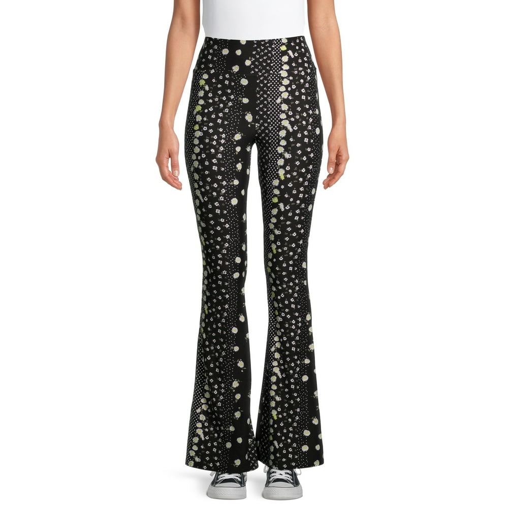 No Boundaries Juniors' Knit Flare Pants