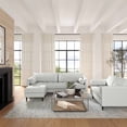 thumbnail image 6 of TOV Furniture Cave Beige Tufted Tweed Ottoman, 6 of 6