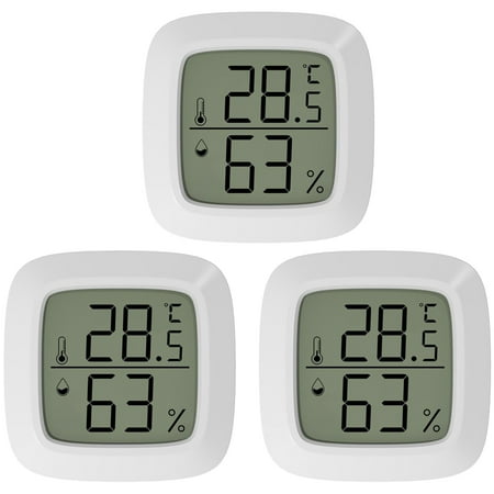 

White Digital Thermo-Hygrometer Thermometer Humidity Temperature Meter For Room