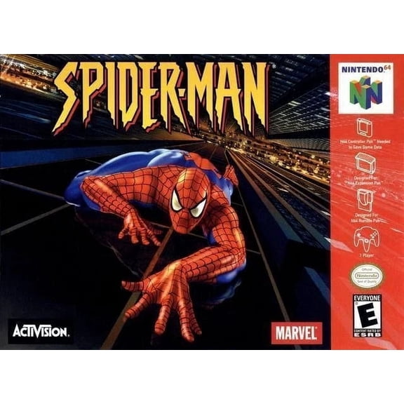 Restored Spiderman: Standard Edition - Nintendo 64 Physical