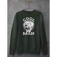 thumbnail image 3 of Cool Dog, Man! Sweatshirt Men -Image by Shutterstock, Male 3X-Large, 3 of 4