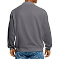 thumbnail image 4 of Havenx Long Sleeve Polo Shirts for Men V Neck Knit Polo Shirts 2025 Trendy Lightweight Ribbed Golf Shirts Pullover Sweater,Gray XL, 4 of 8