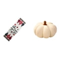 thumbnail image 1 of Camino de mesa y cojín con diseño festivo de calabazas invernales para mesa de centro y sofá en el dormitorio. Decoración rústica de para el, 1 of 8