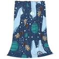 thumbnail image 2 of Pofeuu Alpaca Astronaut in Space Print Ultra-Soft Micro Fleece Blanket,for Bed Or Sofa,All Season Throw Blankets Flannel Blanket-40"x30", 2 of 7