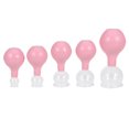 thumbnail image 1 of Pink Silicone Body Massage Cups for Home Health Care Classical Removable Tops 5 Set, 1 of 8