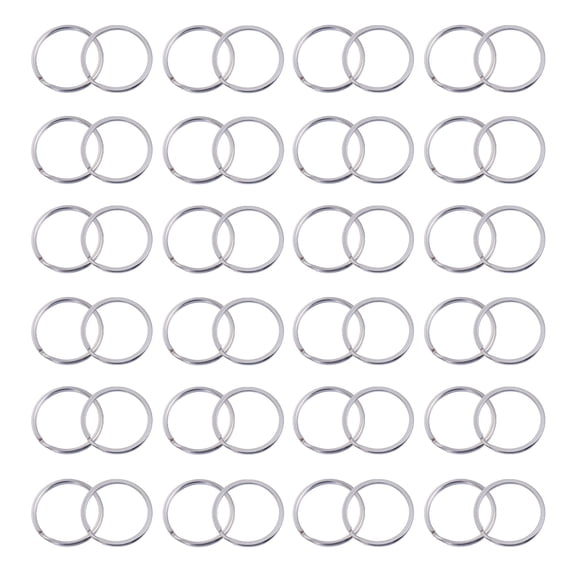 LEORX 200 Pcs Key Ring Set Durable Round Key Chains Design Strong And Secure