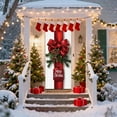 thumbnail image 6 of Christmas Decor Outdoor New 35 X 71 Inch Christmas Door Cover Christmas Door Curtain Christmas Day Door and Wall Decoration Festival Party Decoration B One Size, 6 of 8
