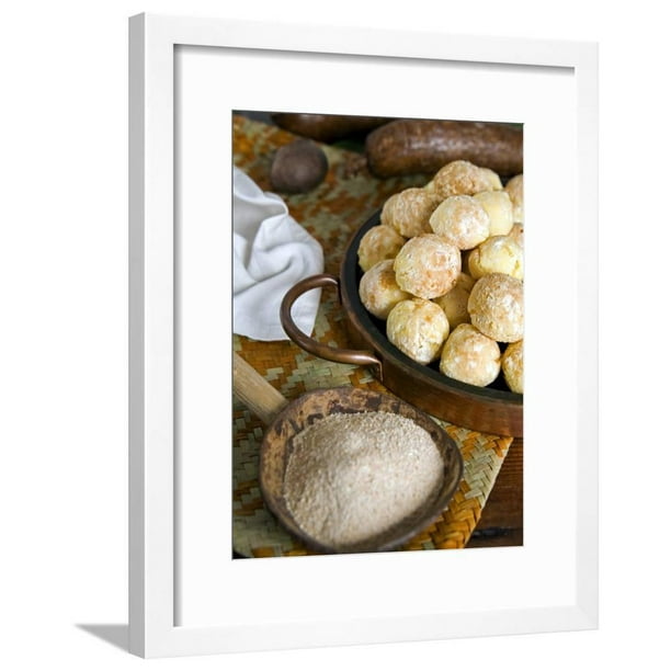 Brazilian Pao De Queijo Cheese Bread Brazil South America Framed Art Print Wall Art By Tondini Nico Walmart Com Walmart Com