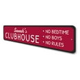thumbnail image 4 of Kids Clubhouse Novelty Decor, Metal Wall Sign - 4x18 Inches, 4 of 4