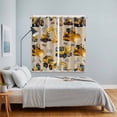 thumbnail image 3 of Construction Truck Kitchen Curtains Window Panels, Cartoon Grips and Bulldozers Beige Insulated Window Treatment Curtain, Grommet Curtains for Bedroom/Living Room/Bathroom, 2 Piece 42"Wx63"L, 3 of 8