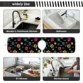 thumbnail image 6 of Coolnut Animal Paw Summer Sink Splash Guard for Faucet 2 Packs Faucet Absorbent Mats, Stars Colorful Faucet Handle Drip Catcher Quickly Drying Mat for Kitchen Counter Bathroom RV, 14.9"x5.5", 6 of 7