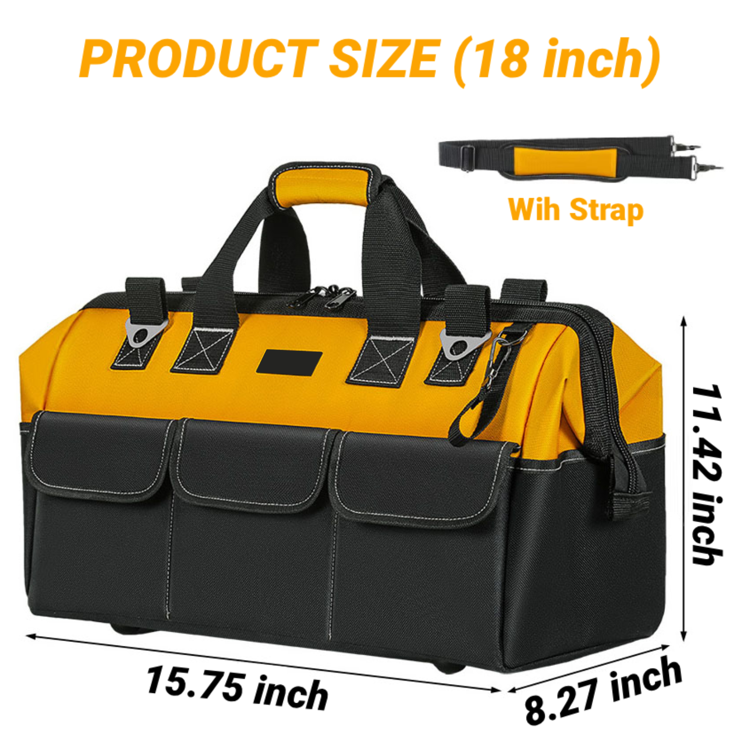 Blacksmith 18 Inch Heavy-Duty Tool Bag with Shoulder Strap photo 7