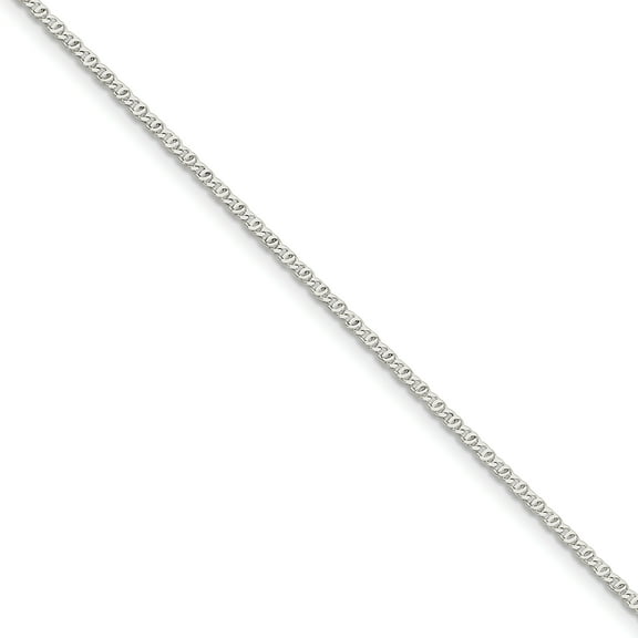 Sterling Silver 2mm Fancy Anchor Pendant Chain Bracelet