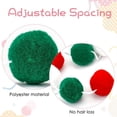 thumbnail image 3 of 4 Pcs Colored Felt Ball Garland,Happon Christmas Pom Pom Garland with 60 Balls,Christmas Felt Ball Garlands for Christmas Party Festivals Decoration,Red Green and White, 3 of 7