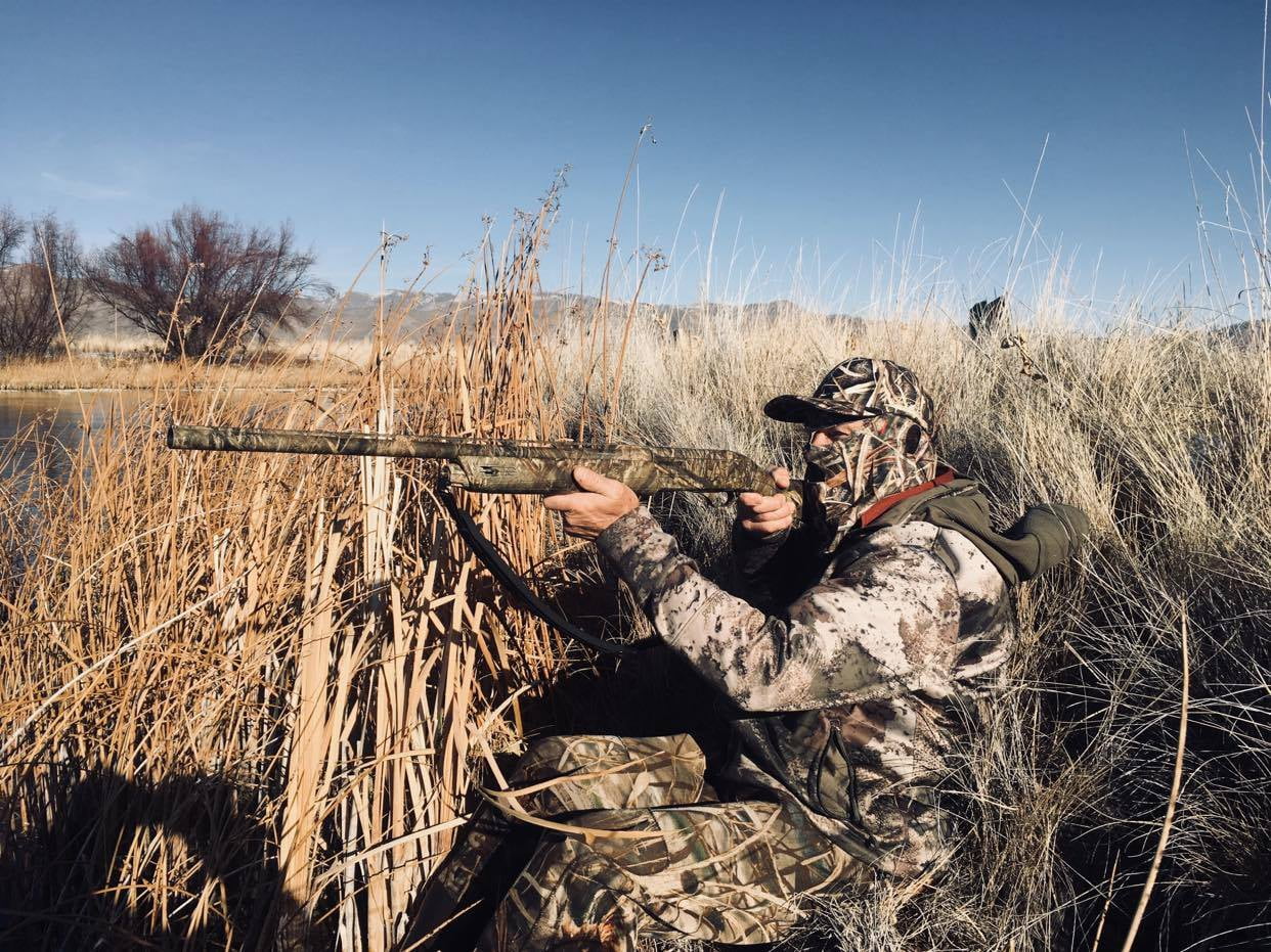 2-in-1 FRONT Face Mask and Camo Hat for Duck Hunting