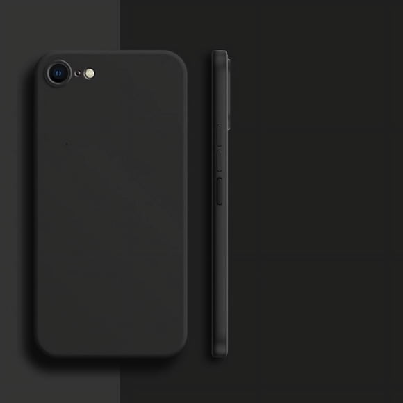 For iPhone 8 Case For iPhone SE 2022 2020 7 8 Cover Case Luxury Shockproof Soft TPU Liquid Silicone Phone Back Case For iPhone 8 black For iPhone 7