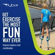 Flybar Maverick Walking Stilts For Kids (Small) ? Adjustable Height ? For Ages 5 & Up, Up to 190 Pounds BLUE