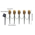 thumbnail image 3 of Solar Powered Skeleton Garden Stakes, 5-Pack Outdoor Halloween Lights, Waterproof LED Yard Decor, Holiday Party Pathway Markers - A, 3 of 6
