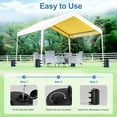 thumbnail image 5 of Canopy Water Weights Bag, 88 lb Tent 4 Leg Weights Bag, Portable 10L Water Bag Windproof Fixed Canopy Weights Bag, for Outdoor Pop Up Tent, Canopies, Gazebo, Shelter, 4 Pack (10L Black), 5 of 8