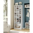 thumbnail image 2 of Hzuaneri 11-Tier Space Saving Shoe Storage Cabinet with 30 Open Cubbie, White 02001BSR, 2 of 9