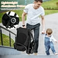 thumbnail image 2 of Costway Baby Stroller Foldable Infant Pram Stroller with Reclining Backrest Handle Black, 2 of 9