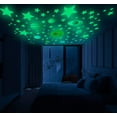 thumbnail image 2 of LINLIN Wall Stickers, Glow in The Dark Stars, Glow in The Dark Solar System Planets for Ceiling Planets Space Wall Stickers Solar System Galaxy Wall Decals, 2 of 6