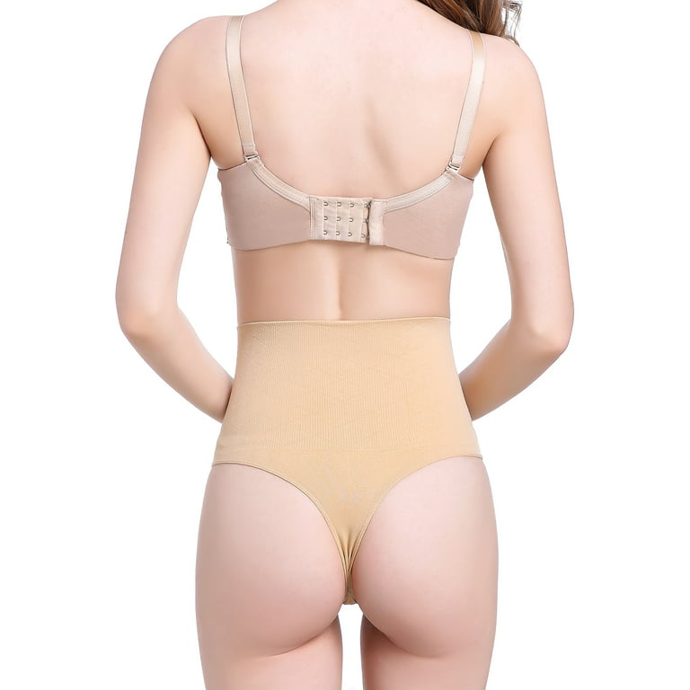 Women's Sexy Thong Seamless Hi-Waist Shaping Brief Shapewear Panty Body  Shaper Waist Cincher Tummy Slimmer Control Panties 