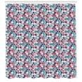 thumbnail image 3 of Abstract Geometry Shower Curtain, Colorful Arrangement of Ethnic Quatrefoil Moroccan Inspirations Pattern, Fabric Bathroom Set with Hooks, 69W X 75L Inches Long, Multicolor, by Ambesonne, 3 of 3