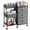 White, variant on Baby Diaper Organizer and Storage Cart - 3 Tiers with Dividers and Drawers for Nursery, Bedroom, Changing Table and Crib
