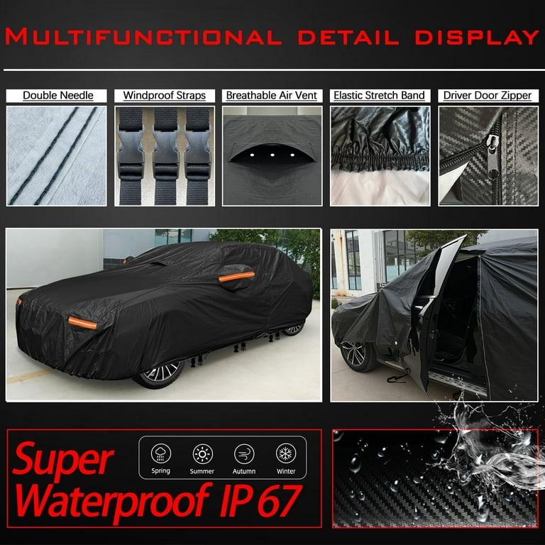 Full Anti-Hail Car Cover Outdoor For Hon-da Civic 1996-2000 Car - Foto 6